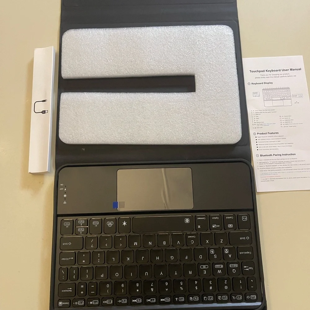 Harvopu Compatible for iPad 11th 10th Generation Case with Keyboard